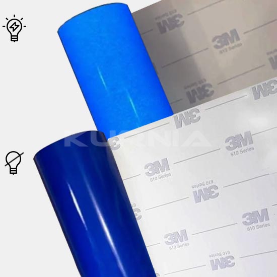 Stiker 3M Reflective - Biru L.120