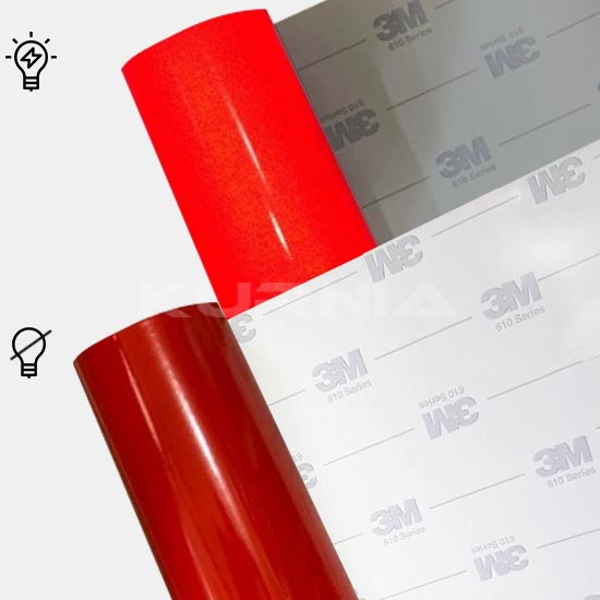 Stiker 3M Reflective - Merah L.120