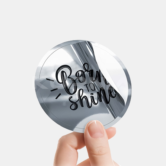 Sticker Silver Glossy A3+