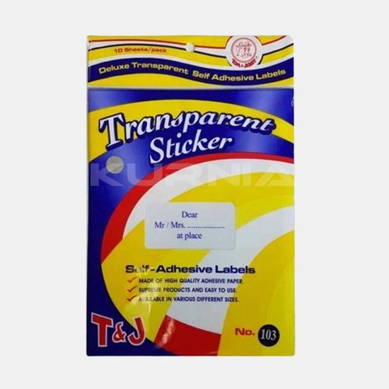 Label 103 Transparan
