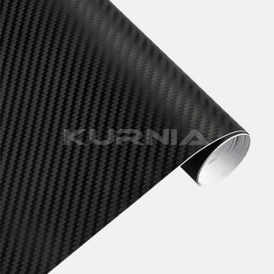 Stiker Carbon 3D HITAM L.150cm