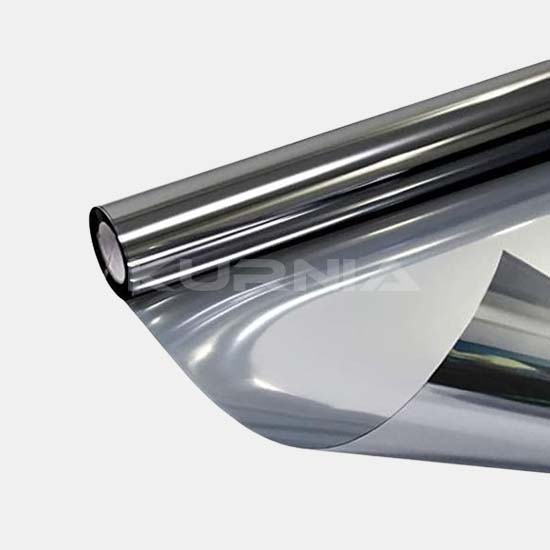 Kaca Film Anti Gores Sun Protect - Silver Bolak Balik 