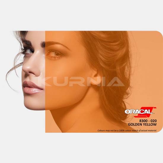 Oracal 8300 Transparent - 020 Golden Yellow