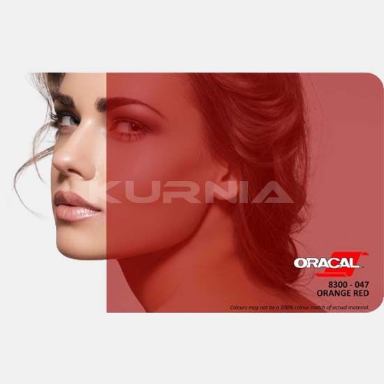 Oracal 8300 Transparent - 047 Orange Red