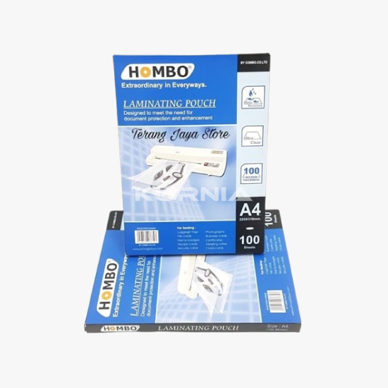 Laminating Film / Plastik Laminating Ukuran A4 Hombo