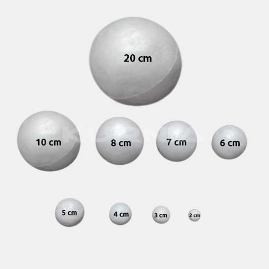 Styrofoam Bulat/Bola Diameter 4CM