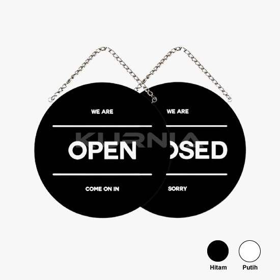 Acrylic Sign Close Open